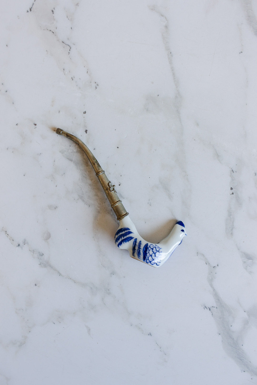 vintage 20th century chinoiserie opium pipe