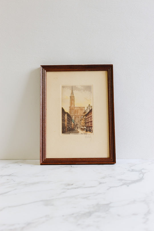 strasbourg, la cathèdrale et la rue mercière