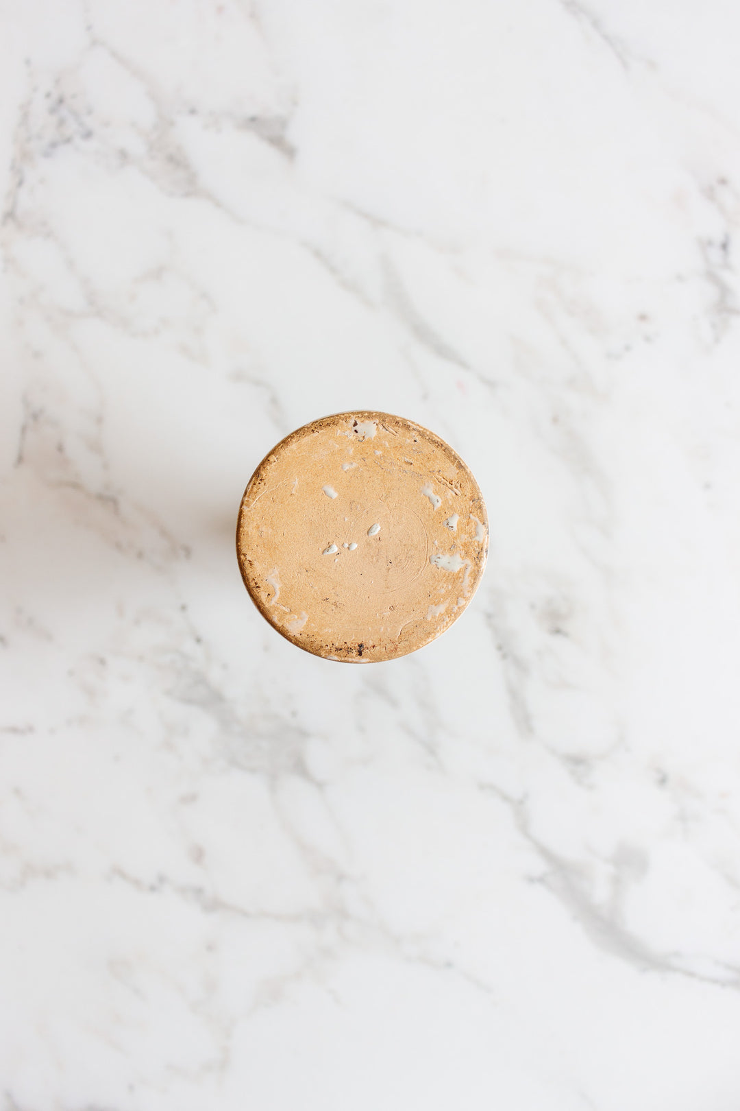 antique French Saint Clément pottery oil and vinegar cruet set