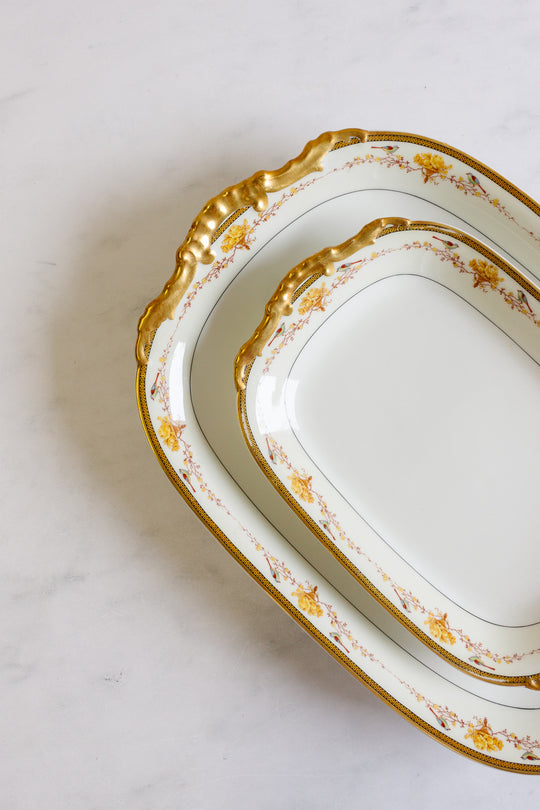 midcentury French limoges 91 piece dinnerware set