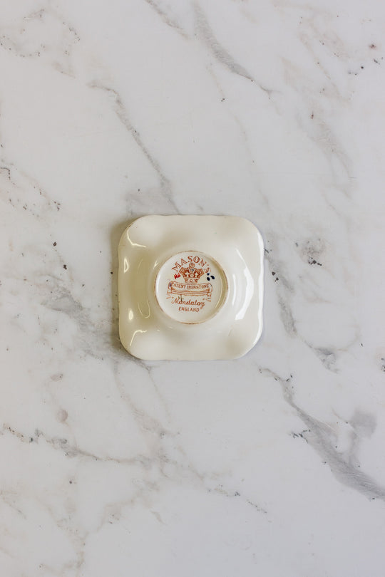 mason's "mandelay" ceramic ashtray