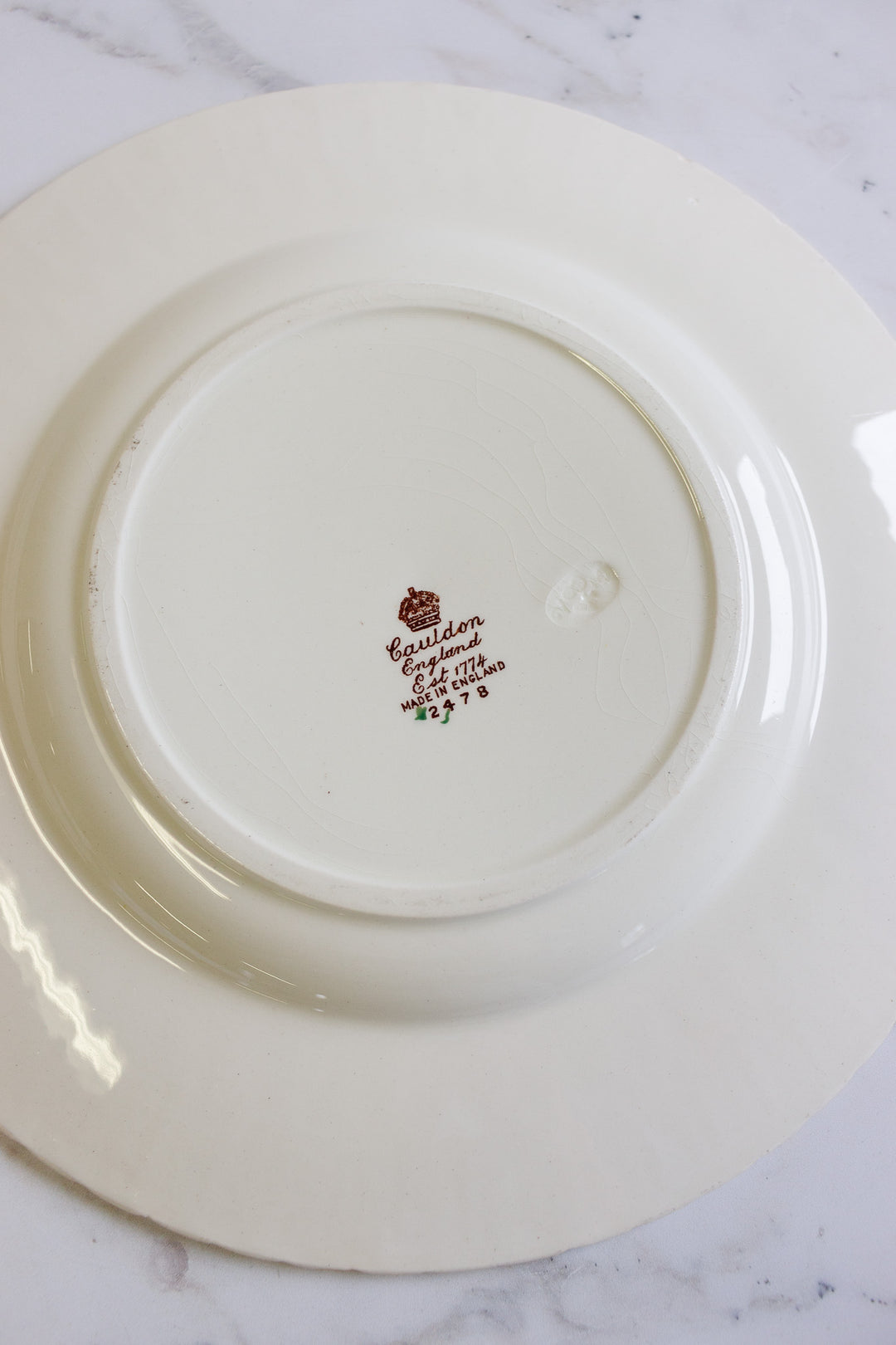 flower series plate by royal cauldon