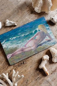 nue sur la plage
