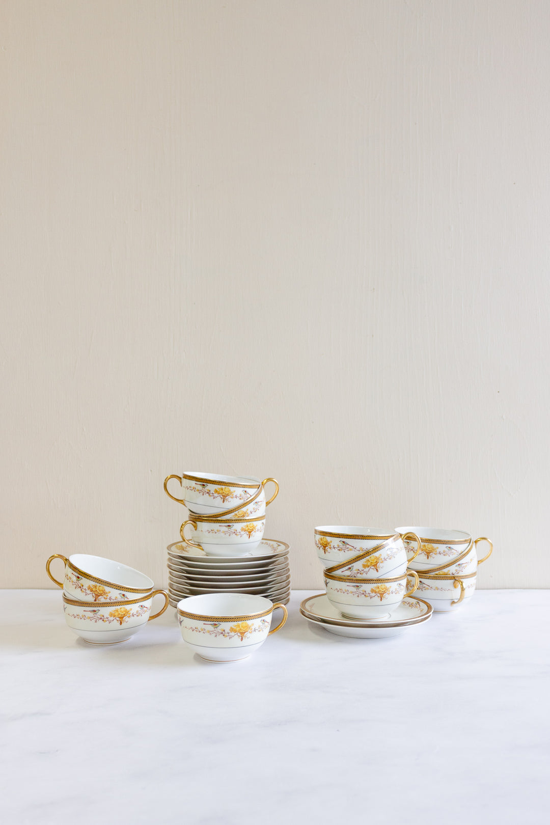 midcentury French limoges 91 piece dinnerware set