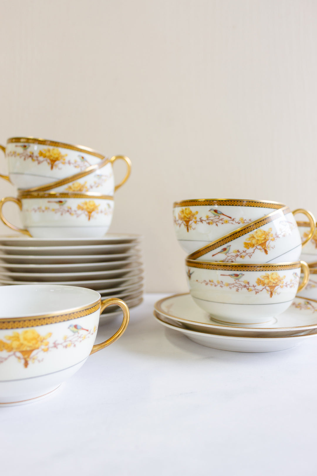 midcentury French limoges 91 piece dinnerware set
