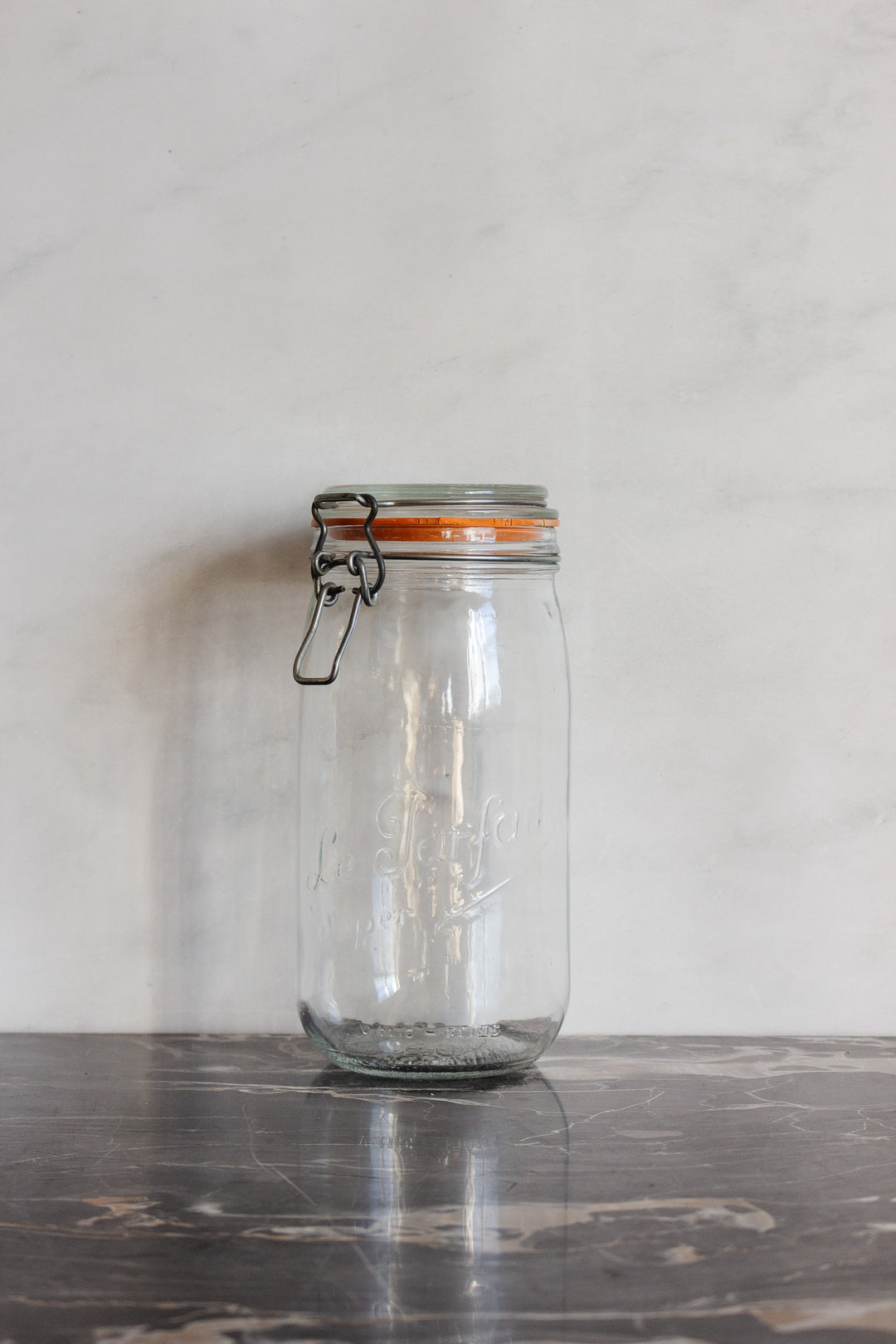 set of 3 vintage french "le parfait" canning jars