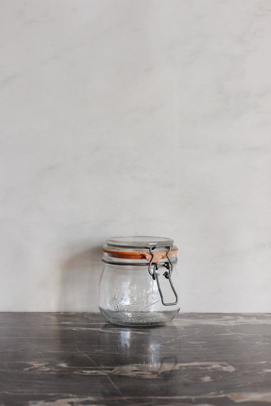 set of 3 vintage french "le parfait" canning jars