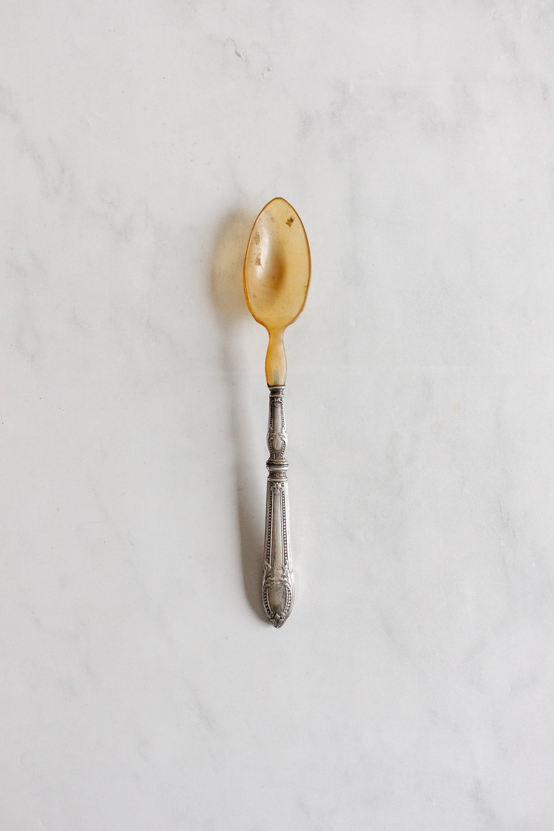 set of antique french horn serving spoons