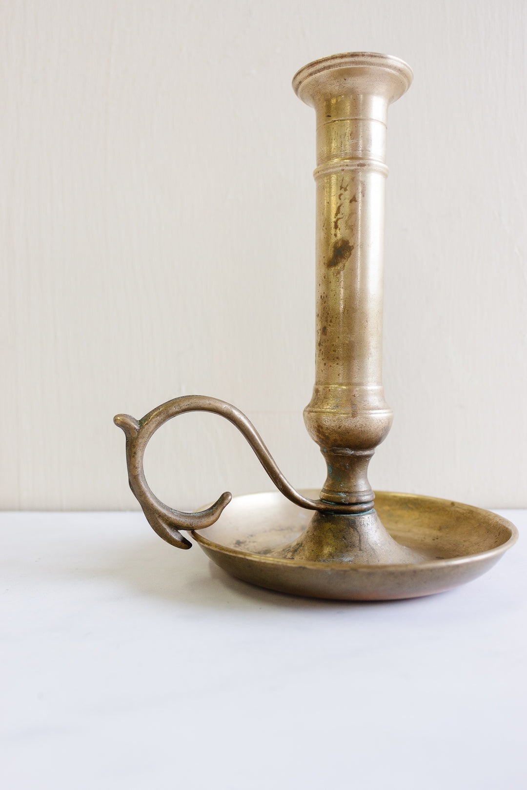 antique french brass chamberstick