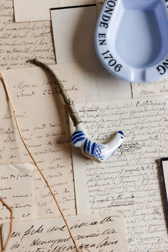 vintage 20th century chinoiserie opium pipe