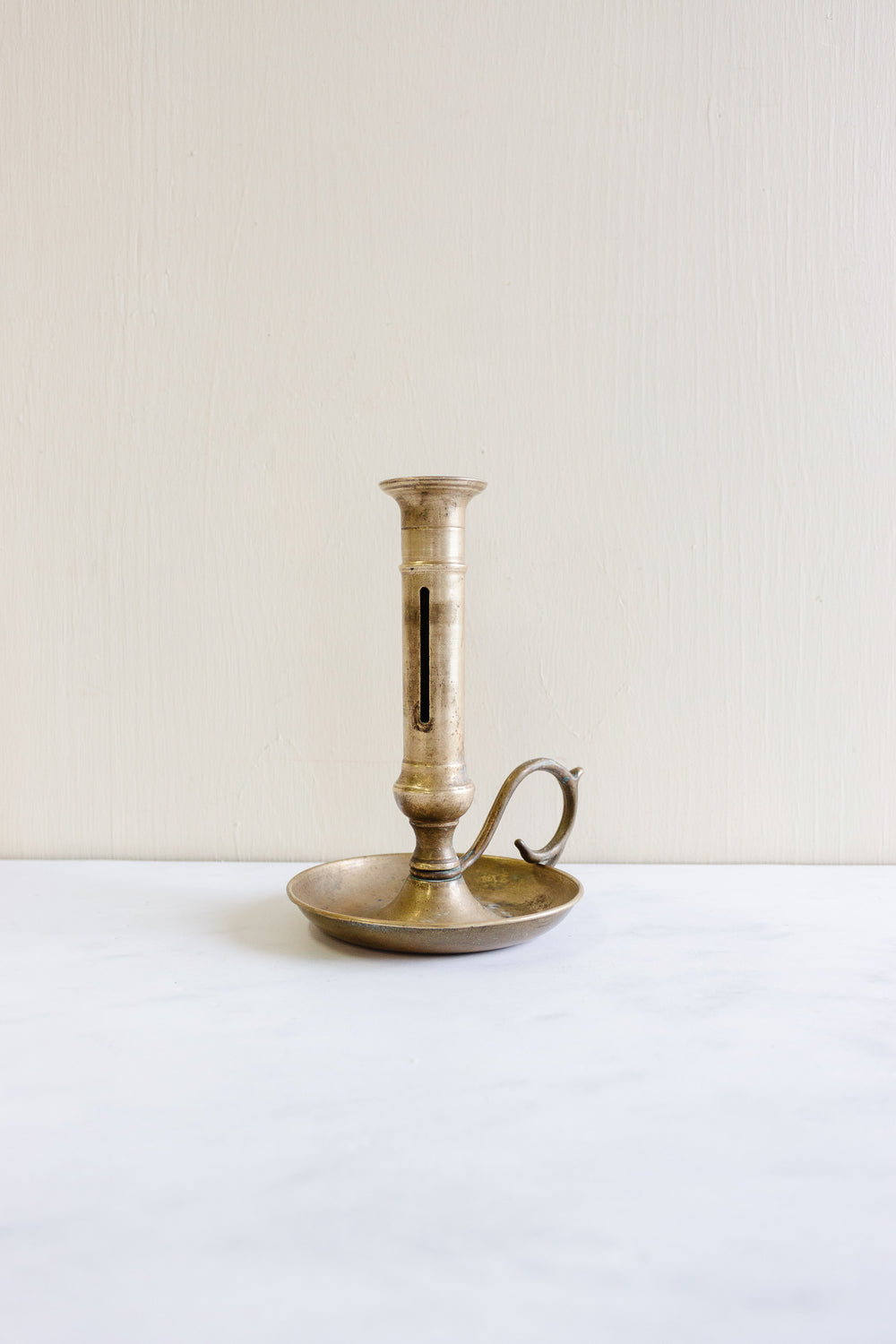 antique french brass chamberstick