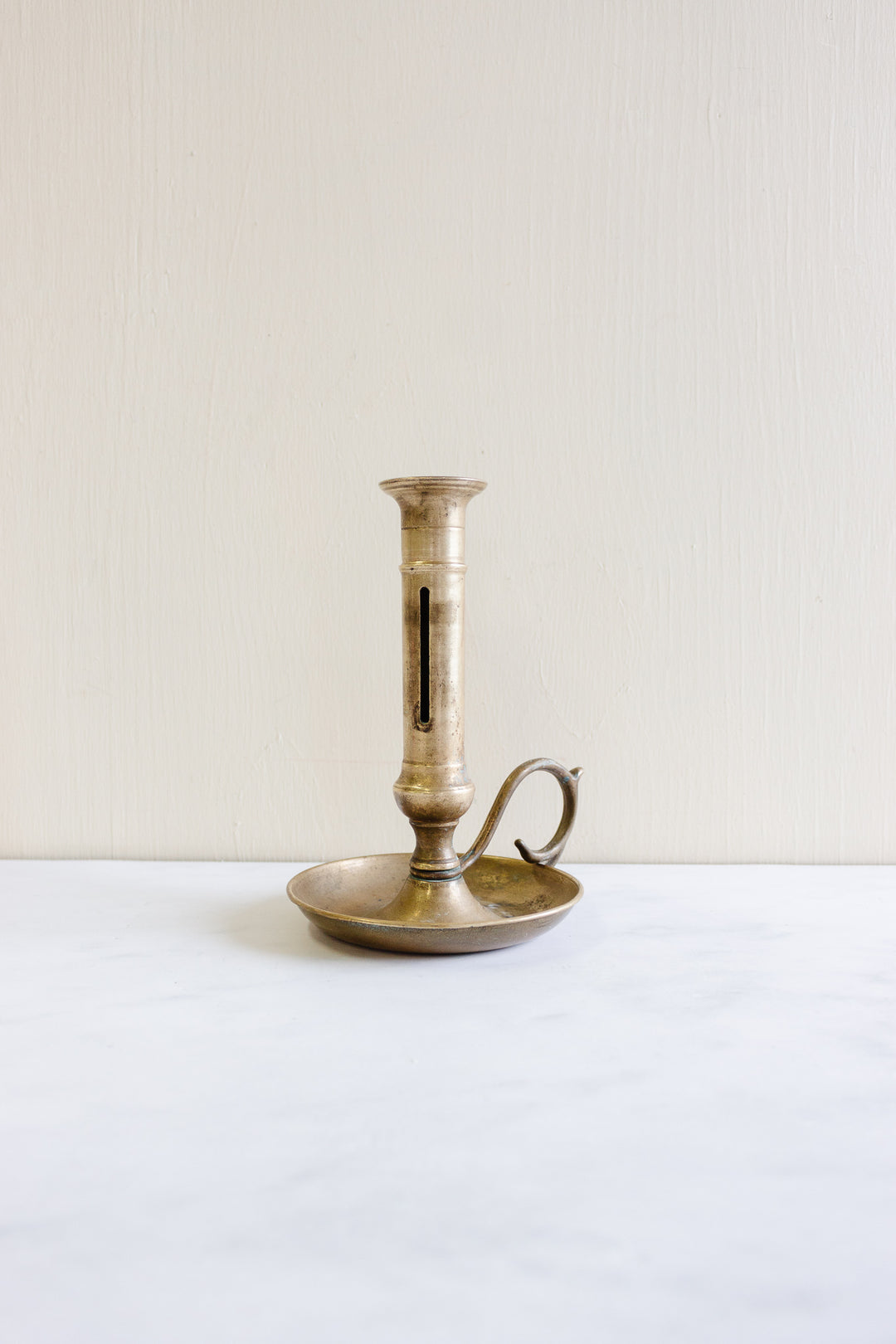 antique french brass chamberstick