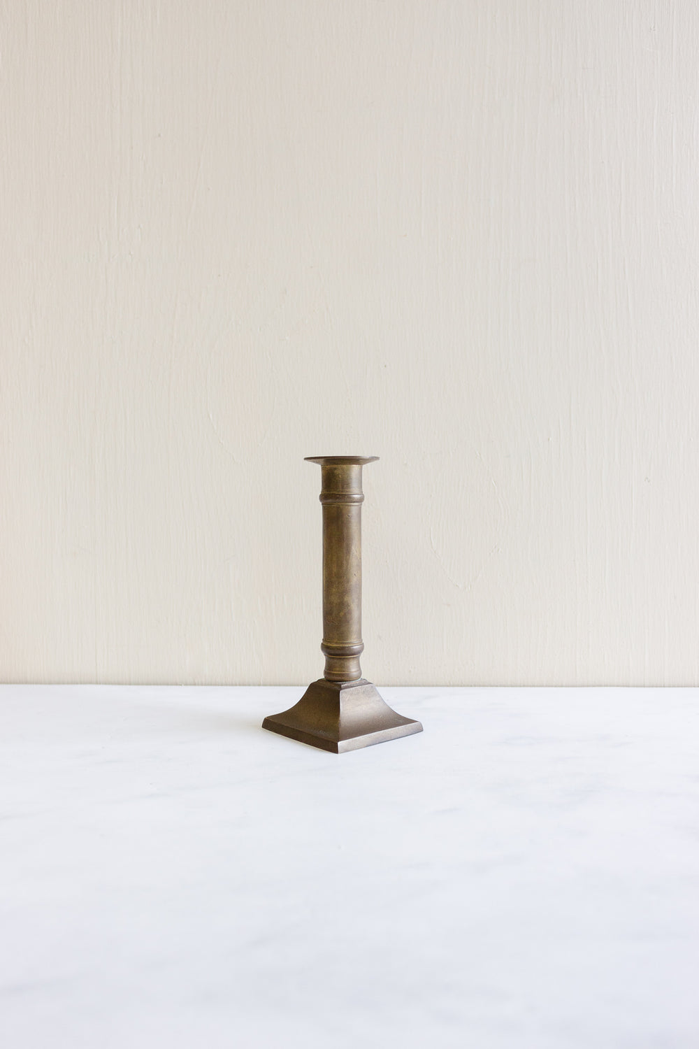 vintage french cast brass candlestick