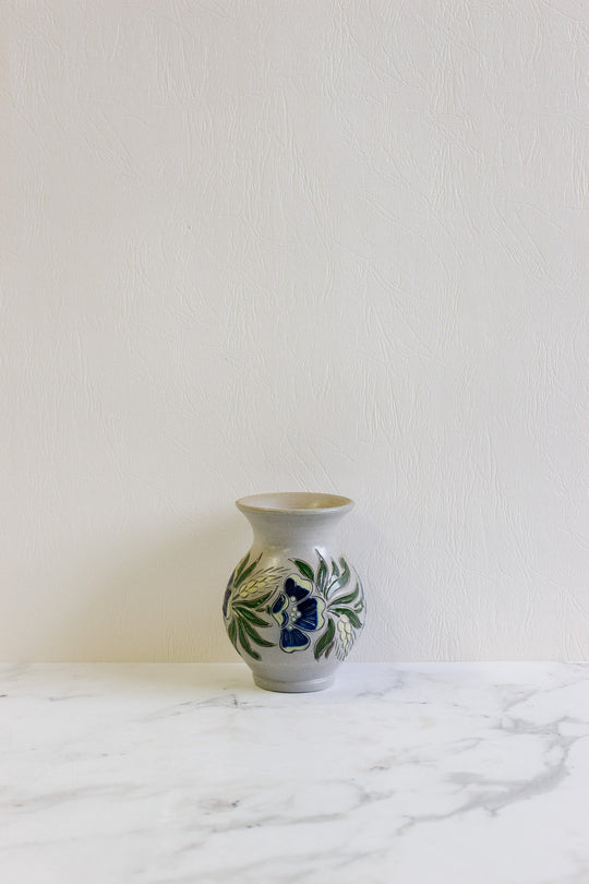 1950s alsace betschdorf vase — artist-initialed