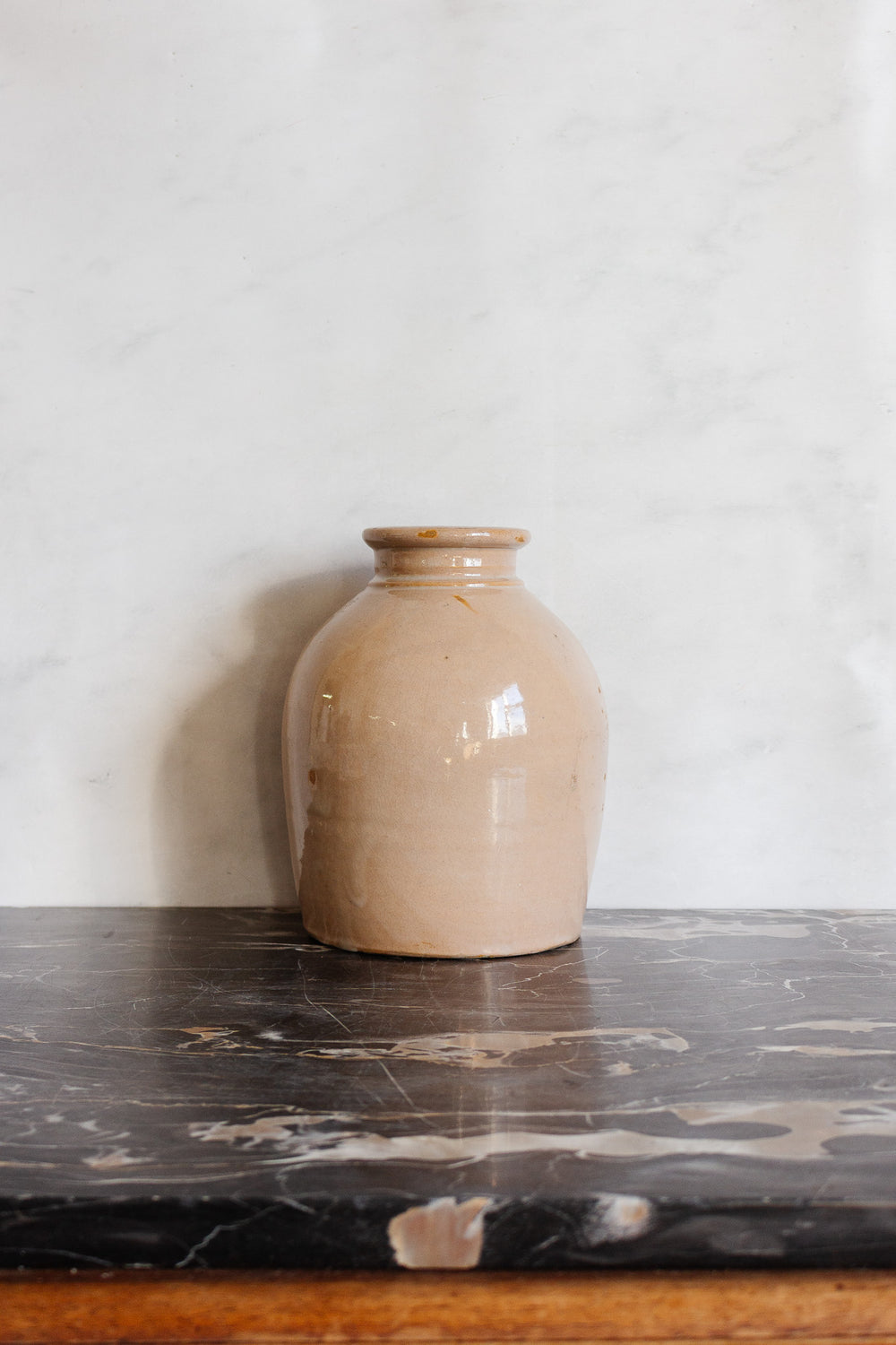 antique french stoneware vessel