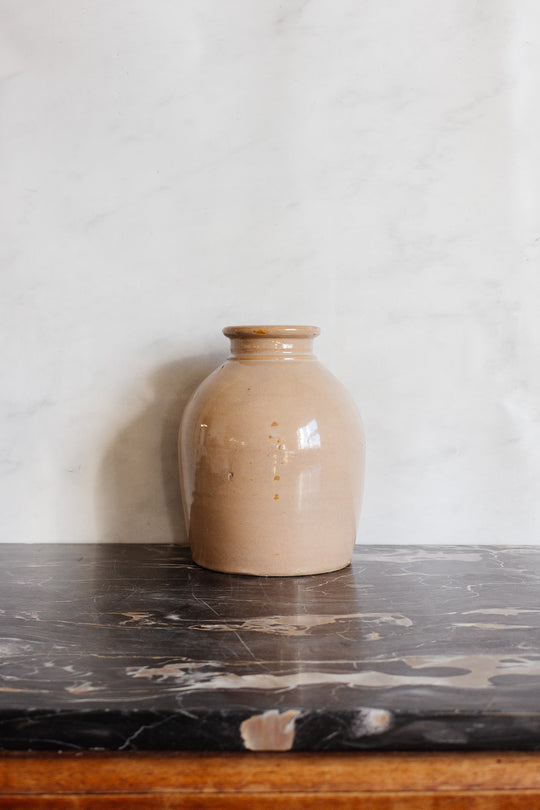 antique french stoneware vessel