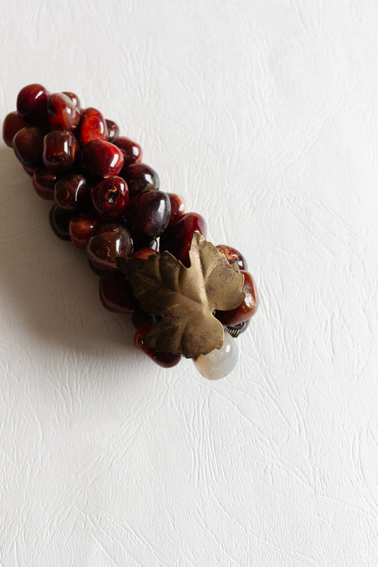vintage french stone grape cluster