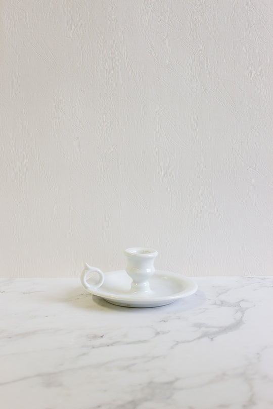 rare vintage french limoges porcelain chamberstick