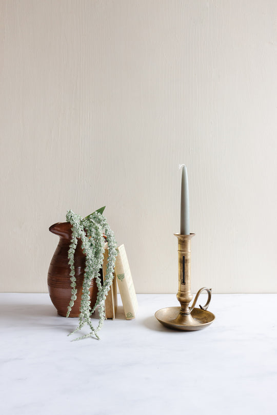 antique french brass chamberstick