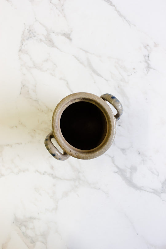 antique german salt glazed stoneware  "keulse pot"