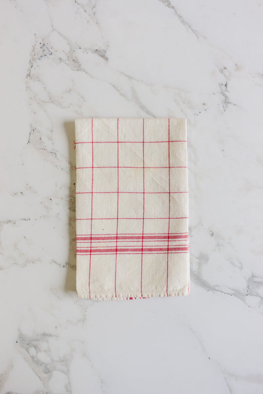 oversized vintage French kitchen towel