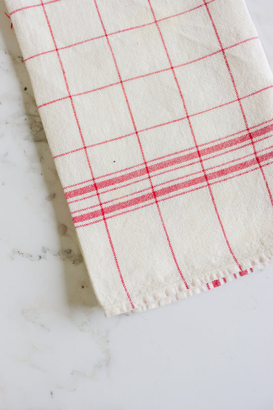 oversized vintage French kitchen towel