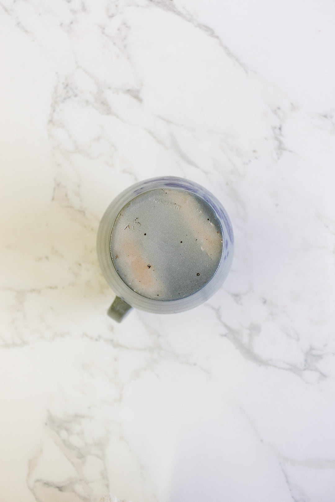 vintage german stoneware salt glazed cobalt blue pitcher ii