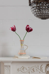 rare vintage west german pastel and gold vessel