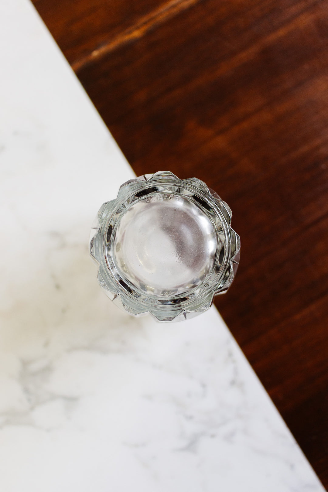 vintage french luminarc "mosaïque" glass vase