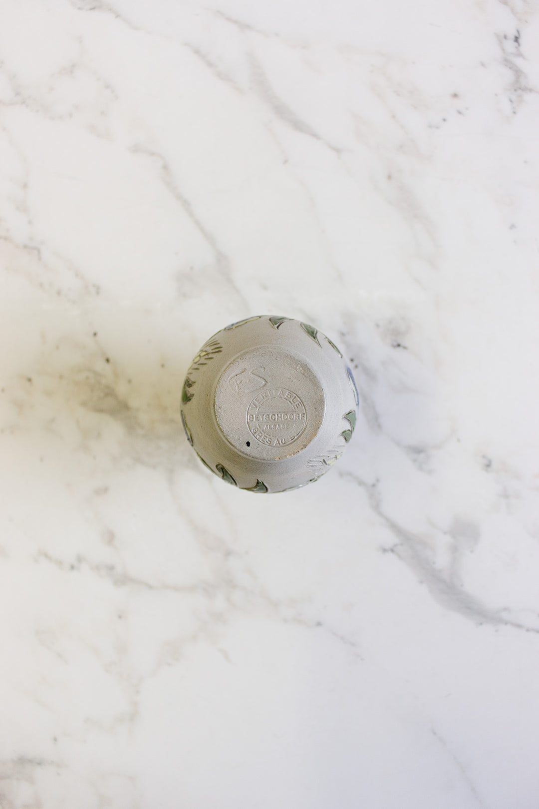 1950s alsace betschdorf vase — artist-initialed