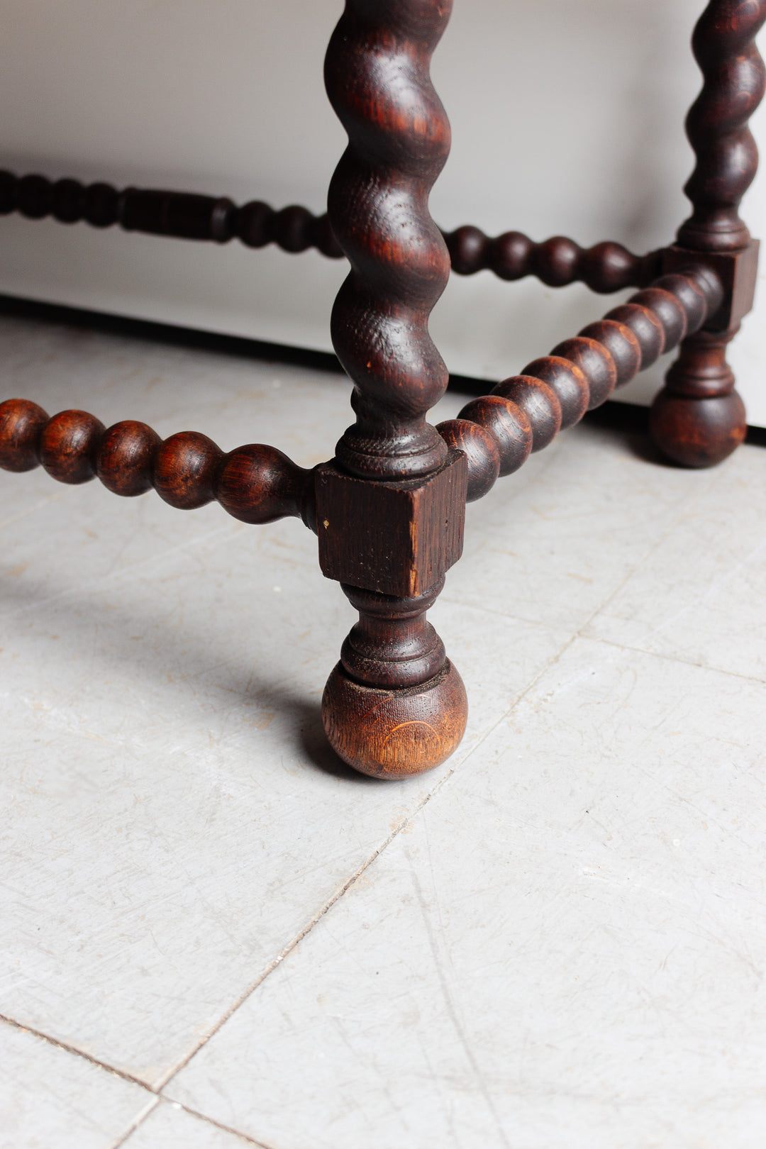 antique French louis xiii style carved walnut secretary