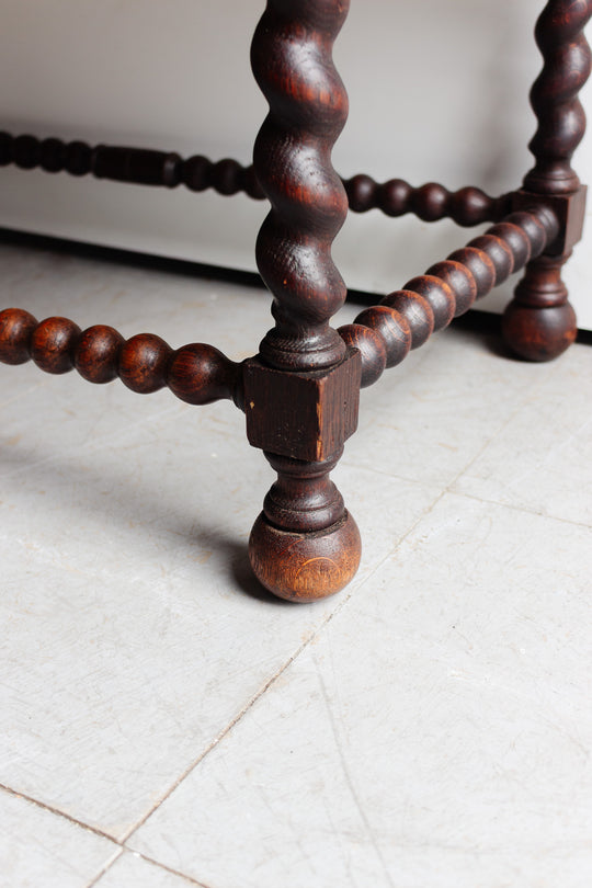 antique French louis xiii style carved walnut secretary