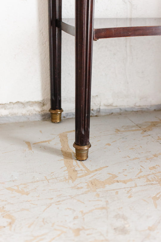 pair of vintage French Louis XVI mahogany night stands