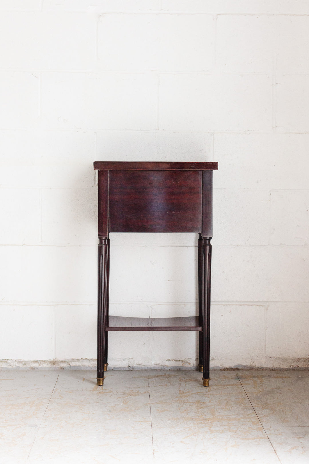 pair of vintage French Louis XVI mahogany night stands