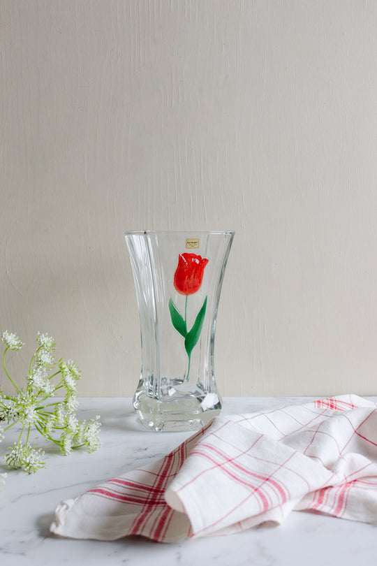 rare vintage french luminarc tulip vase