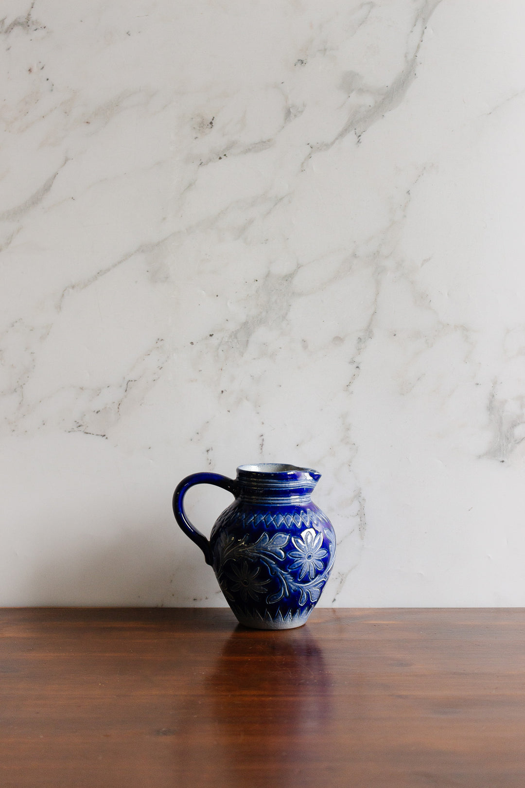 vintage french poterie d'alsace stoneware creamer