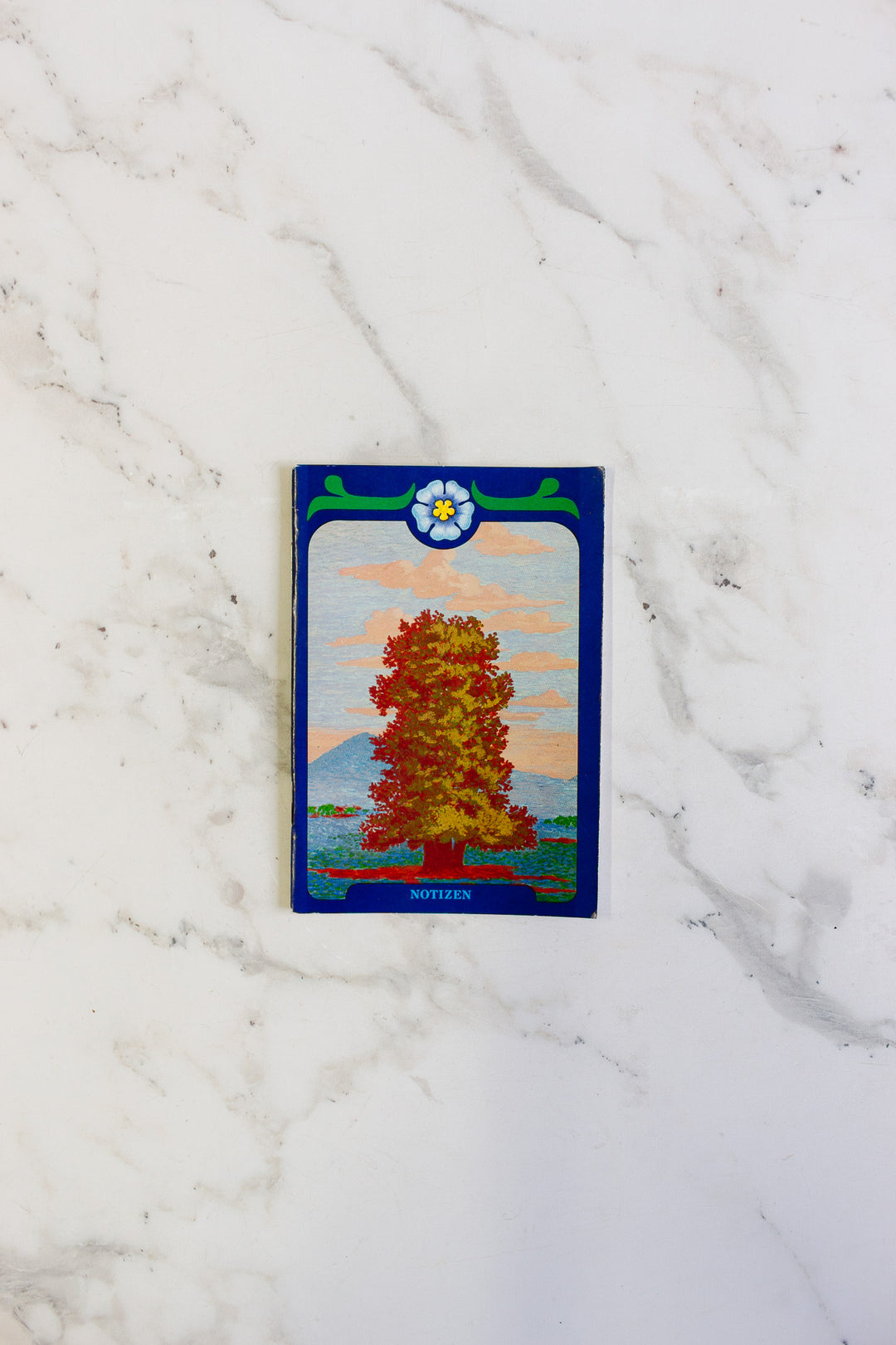 pair of bibliothek and notizen vintage german notebooks