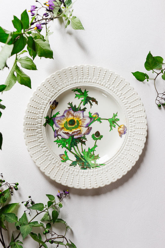 flower series plate by royal cauldon