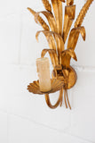 1970s gilt wall sconce attributed to Hans Kögl