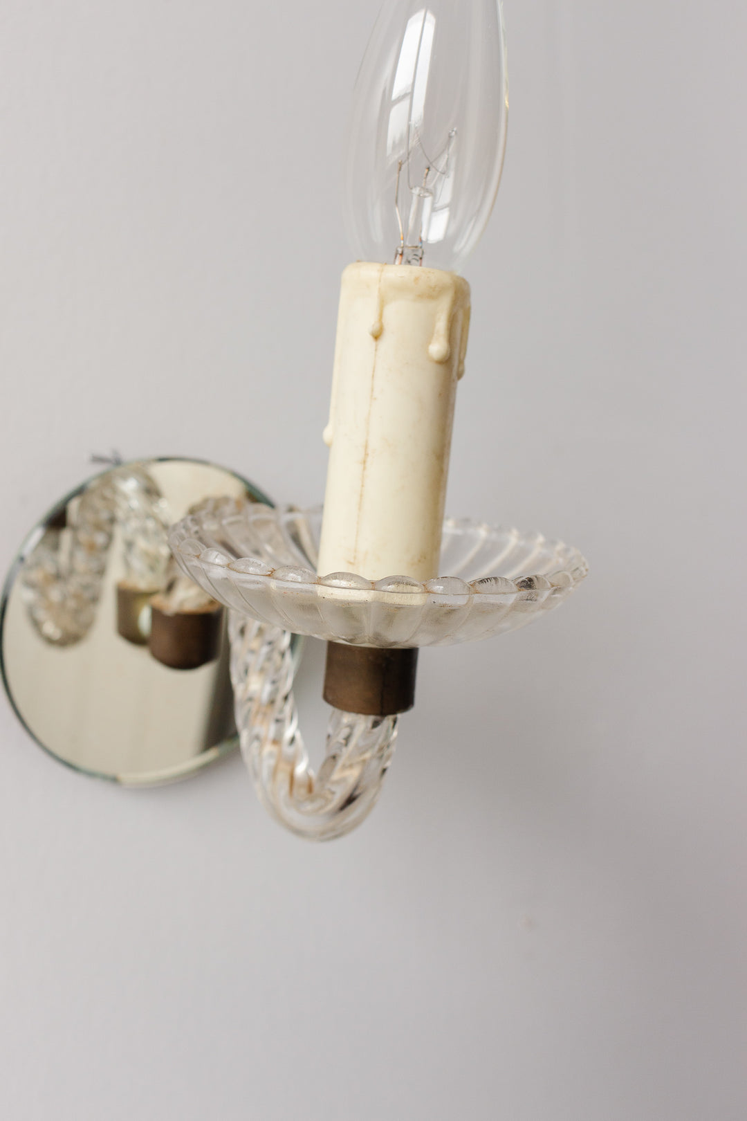 pair of 1940s Italian Murano Venetian sconces