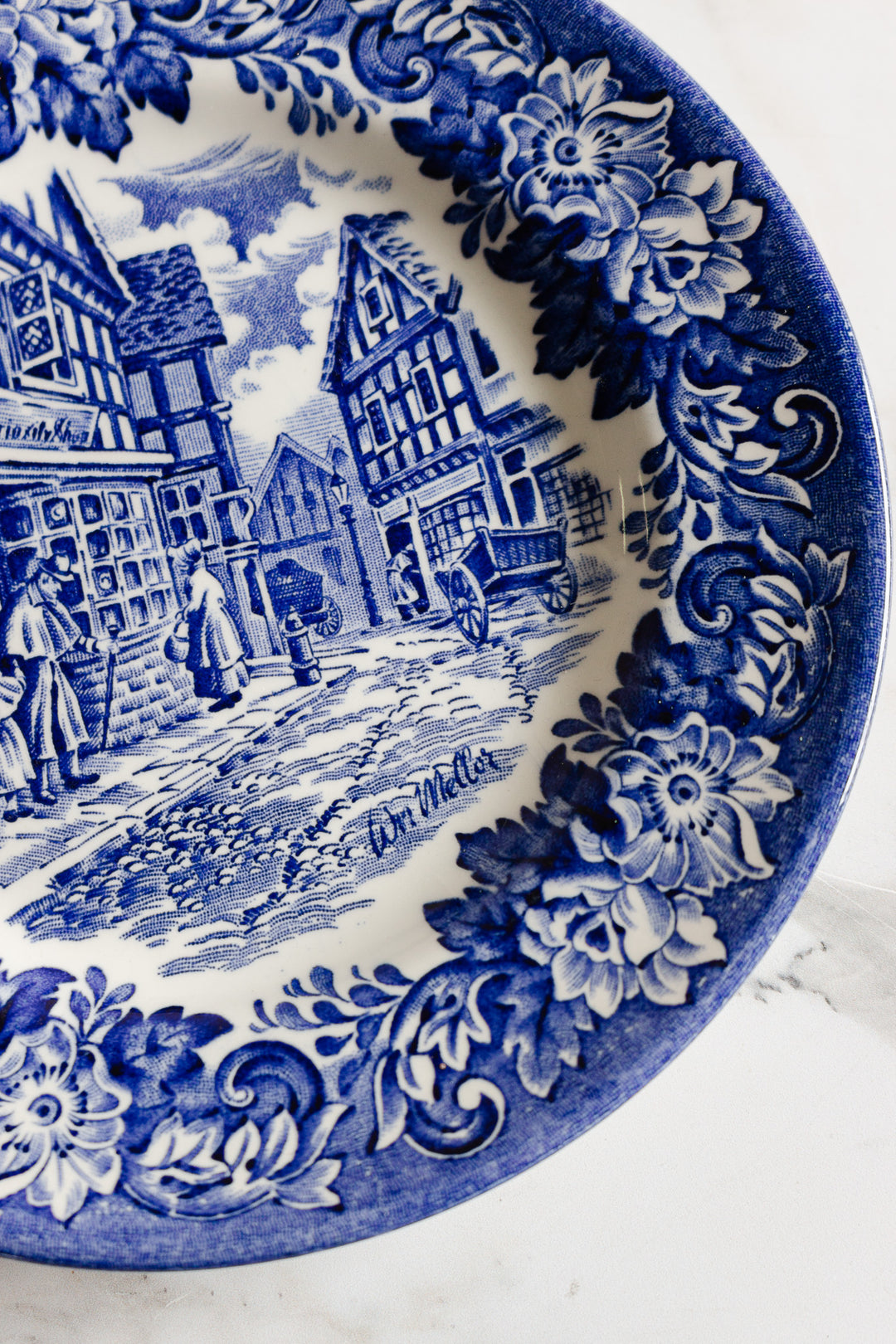 dickens series English ironstone plates, set of 3