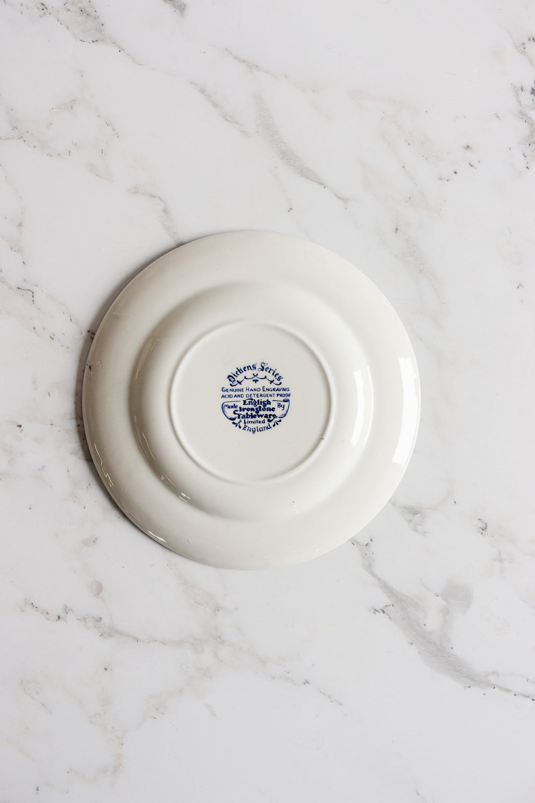 dickens series English ironstone plates, set of 3