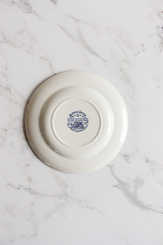 dickens series English ironstone plates, set of 3