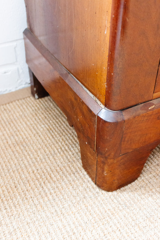 19th century French mahogany semainier cabinet