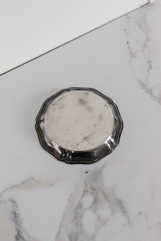 pair of vintage silver cristofle "compagnie generale transatlantique" french line coasters