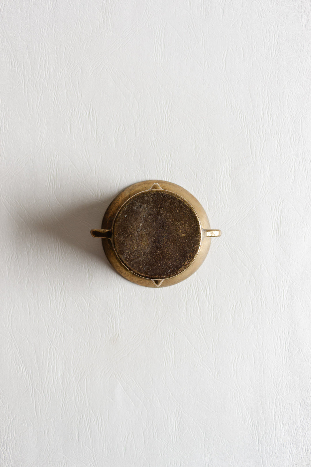 19th century french brass pedestal mortar