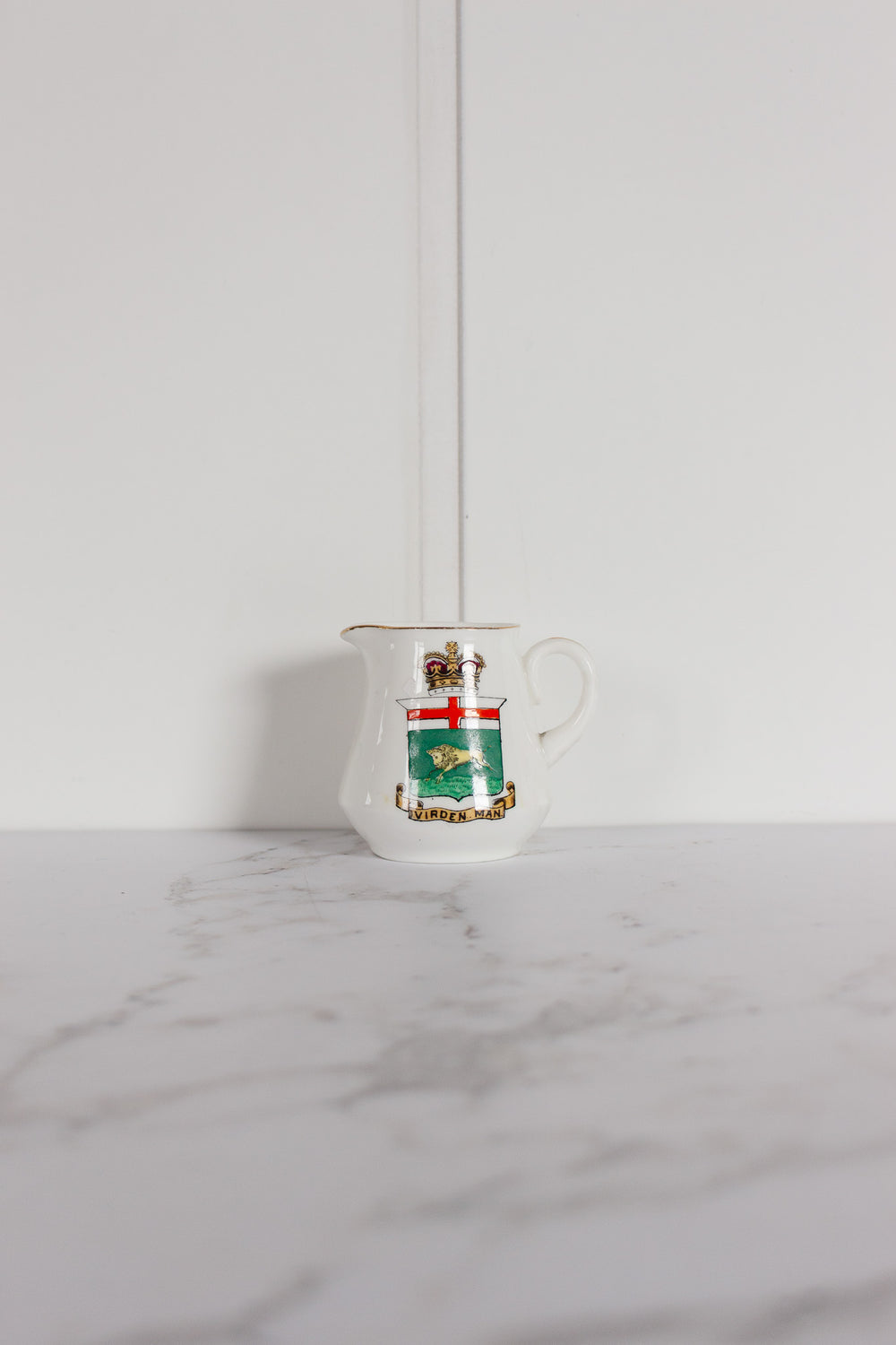 trio of miniature English porcelain souvenirs