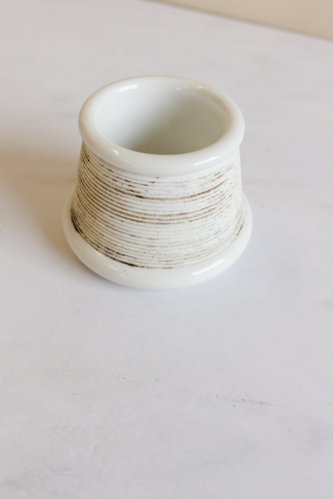 antique french ceramic match strike