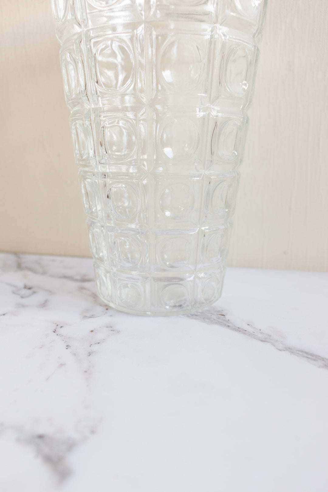 vintage french glass florist's vase