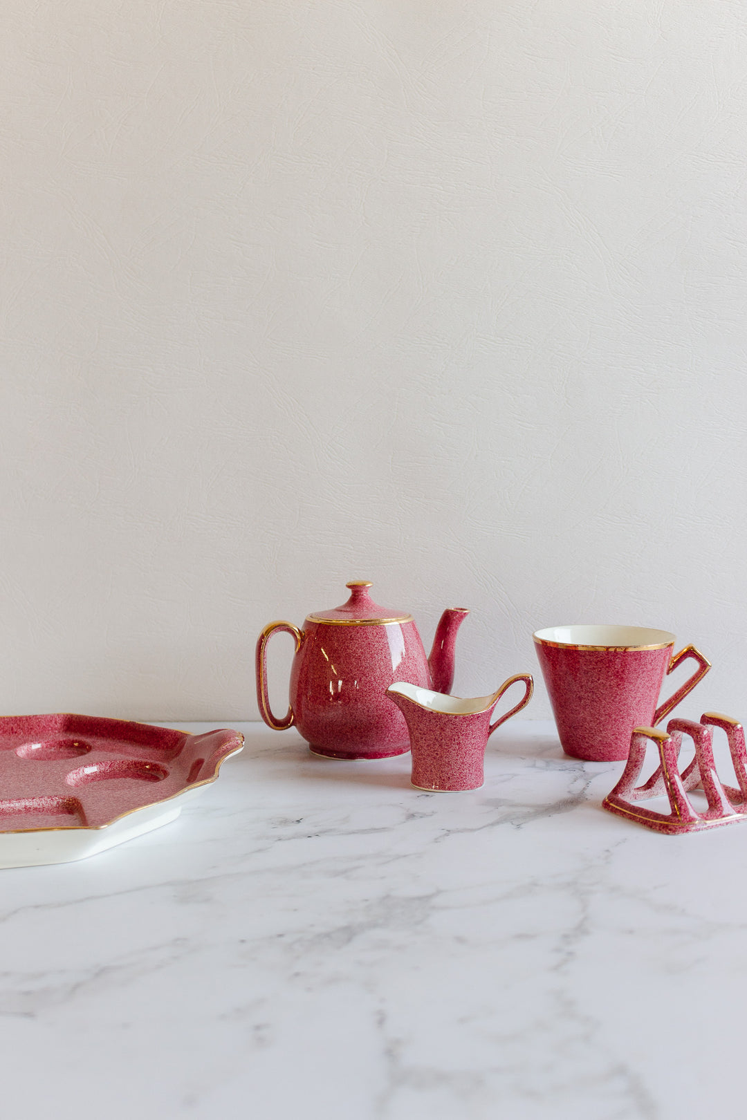 royal winton grimwades pink breakfast set